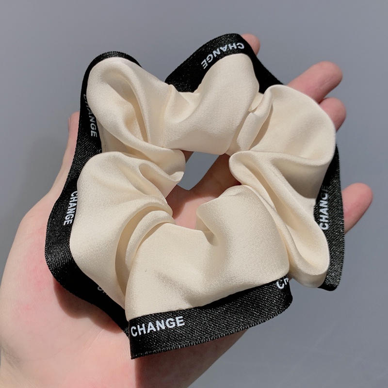 Dây Cột Tóc Cao Su Co Giãn Loại Lớn Đơn Giản Dành Cho Nữ