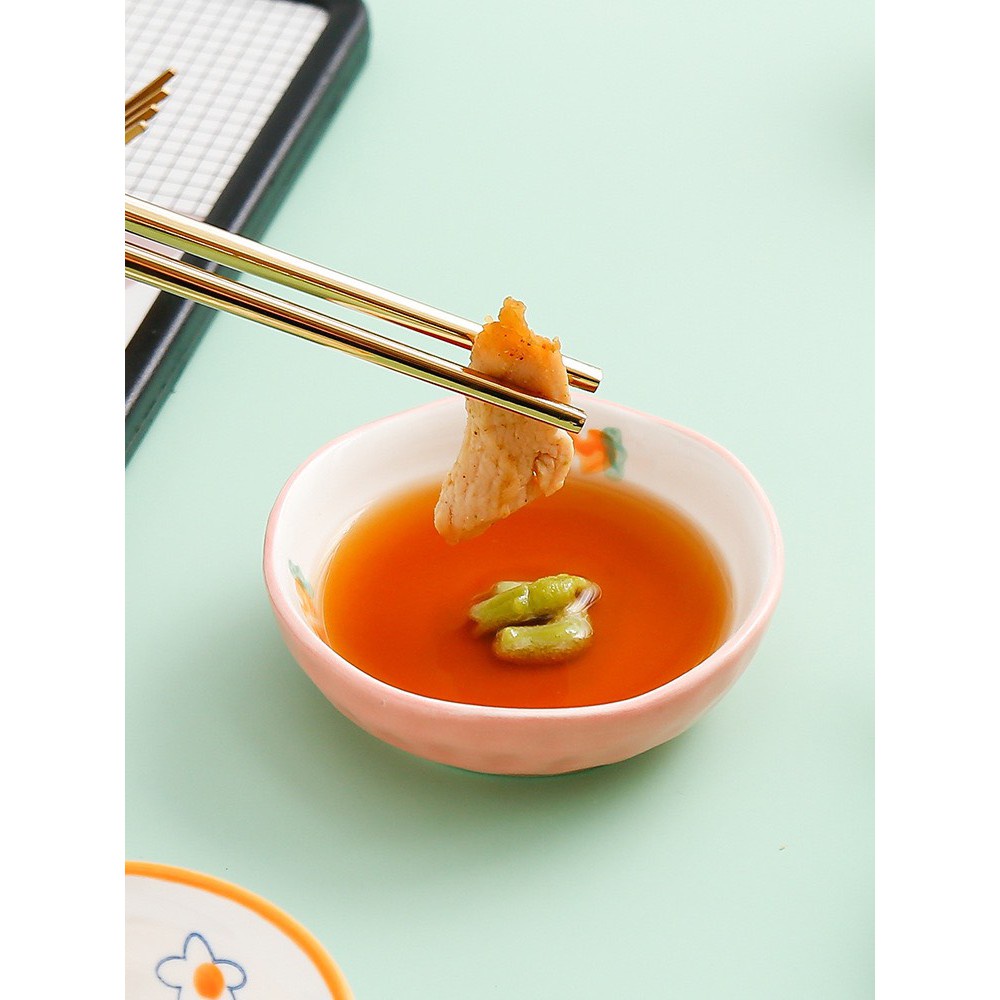 Bộ bát đĩa gốm sứ cao cấp bộ thỏ hồng 11 món siêu đáng yêu