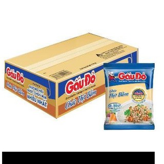 Combo 10 gói cháo gấu đỏ thịt bằm.