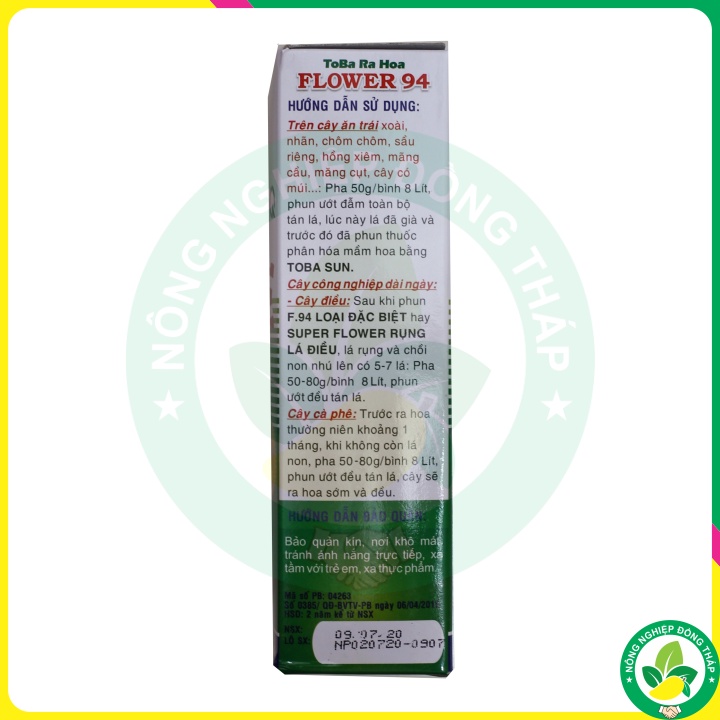 Kích ra hoa FLOWER 94 TOBA hộp 1kg
