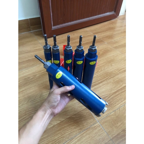 Mũi Khoan Rút Lõi Khô Phi 27, 32, 40 ,51 56, 63 dài 250mm chuyên dùng cho thợ điều hòa, điện nước mũi rút lõi