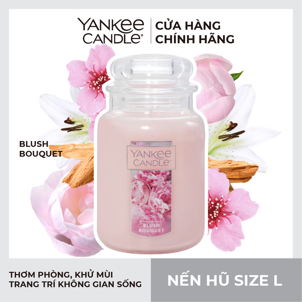 Nến hũ Yankee Candle size L - Blush Bouquet