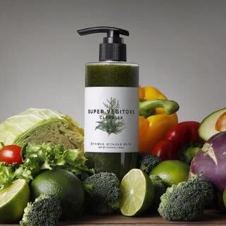 Sữa rửa mặt thải độc rau củ Wonder Bath Super Vegitoks Cleanser