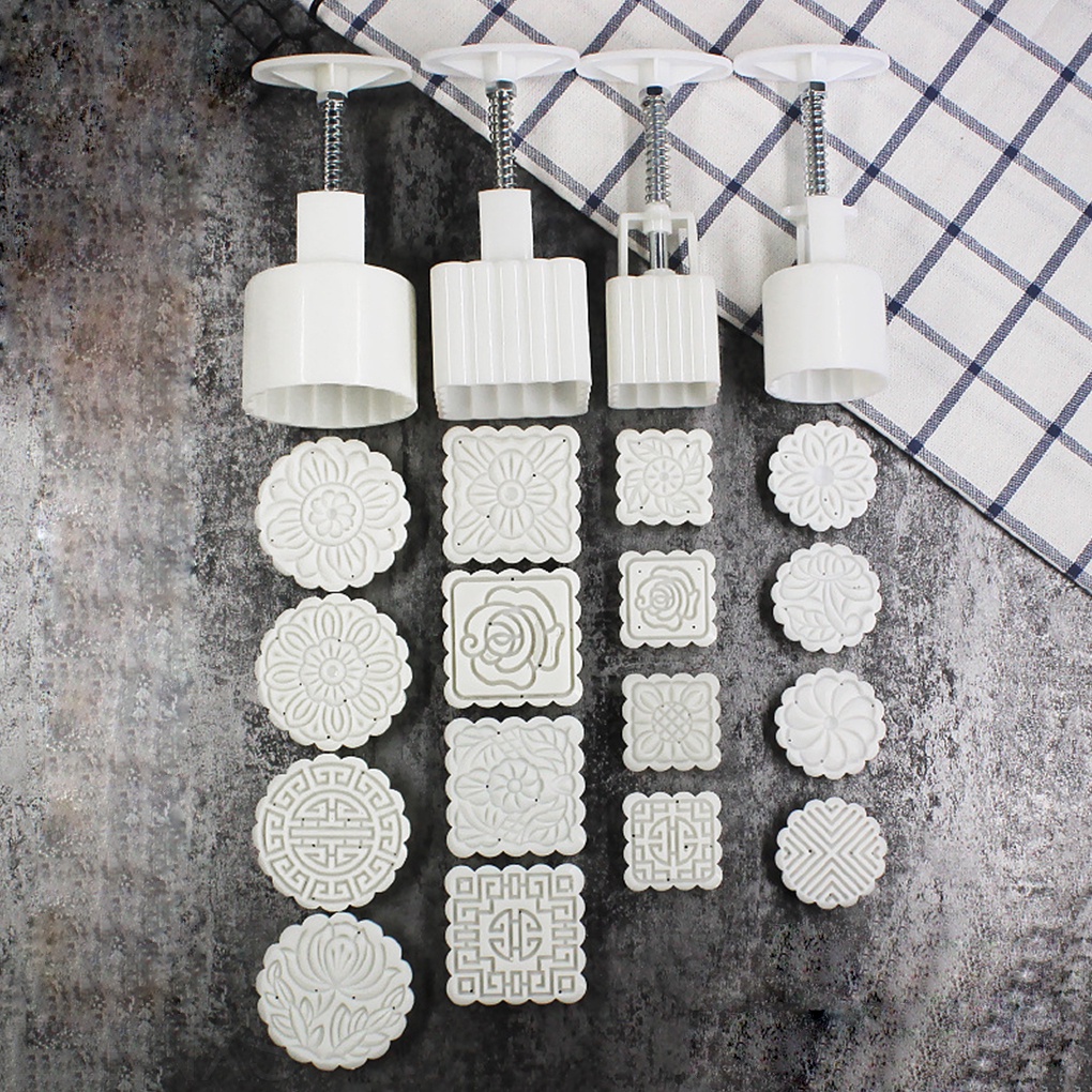 Khuôn nhấn tay có mặt tạo hình dùng để làm bánh trung thu