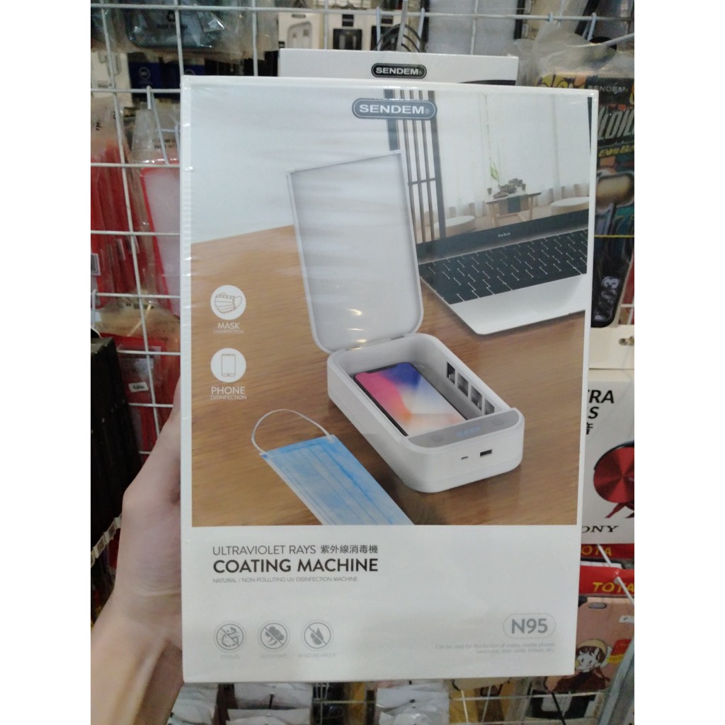 [CAO CẤP] Máy khử trùng tia UV SENDEM N95 - Khử trùng, diệt khuẩn, khử mùi điện thoại, khẩu trang - 