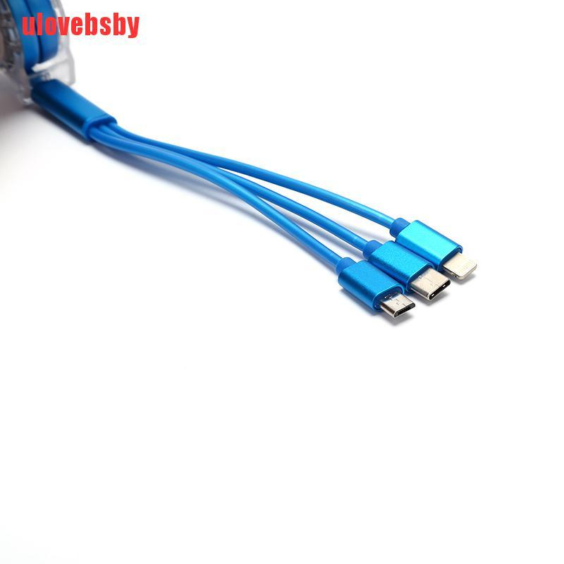 Dây Cáp Sạc Dữ Liệu Micro Usb Loại C 3 Trong 1