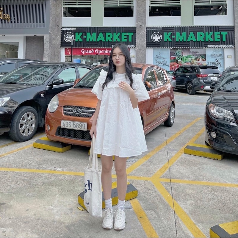 ĐẦM BABYDOLL TAY LOE (ảnh thật/video)