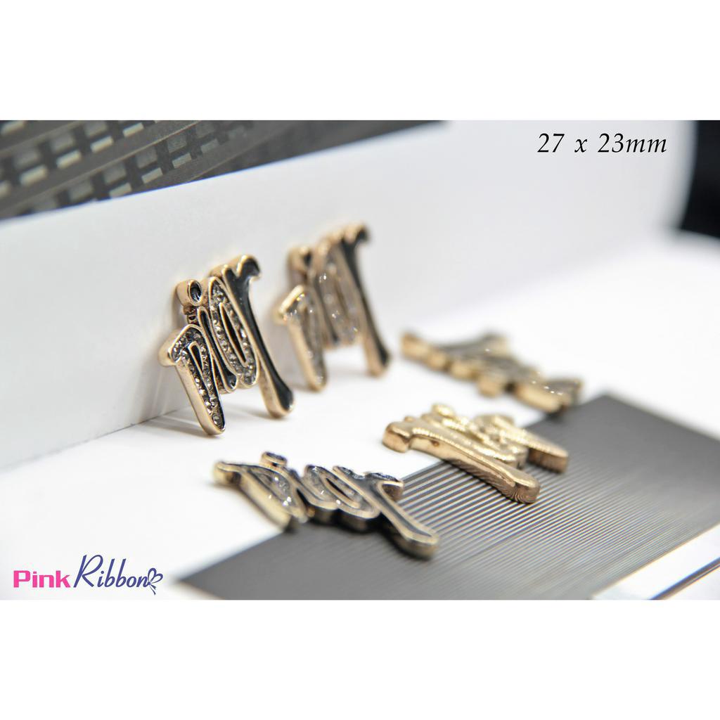 Charm chữ Ɗl0Ʀ đính đá ghi