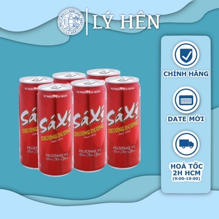 Lốc 6 Nước Ngọt Có Gas Xá Xị Chương Dương Soft Drink Lon 330ml Date Luôn Mới