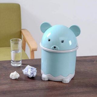 Thùng rác mini để bàn hình gấu
