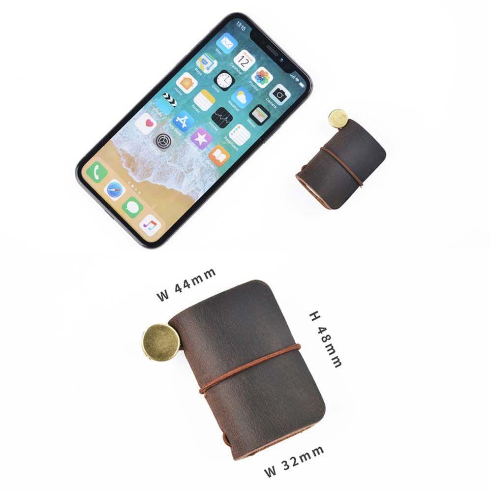 AUGUSTINA Sổ Tay Mini Bằng Da Dễ Thương Tiện Dụng Mang Theo Du Lịch
