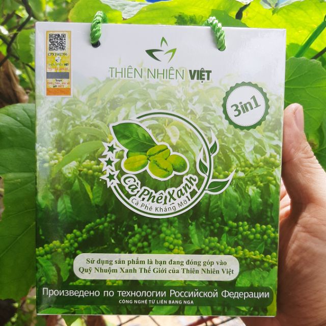 Combo 3 hộp Cà Phê Xanh giảm cân (3 hộp x 10 gói)