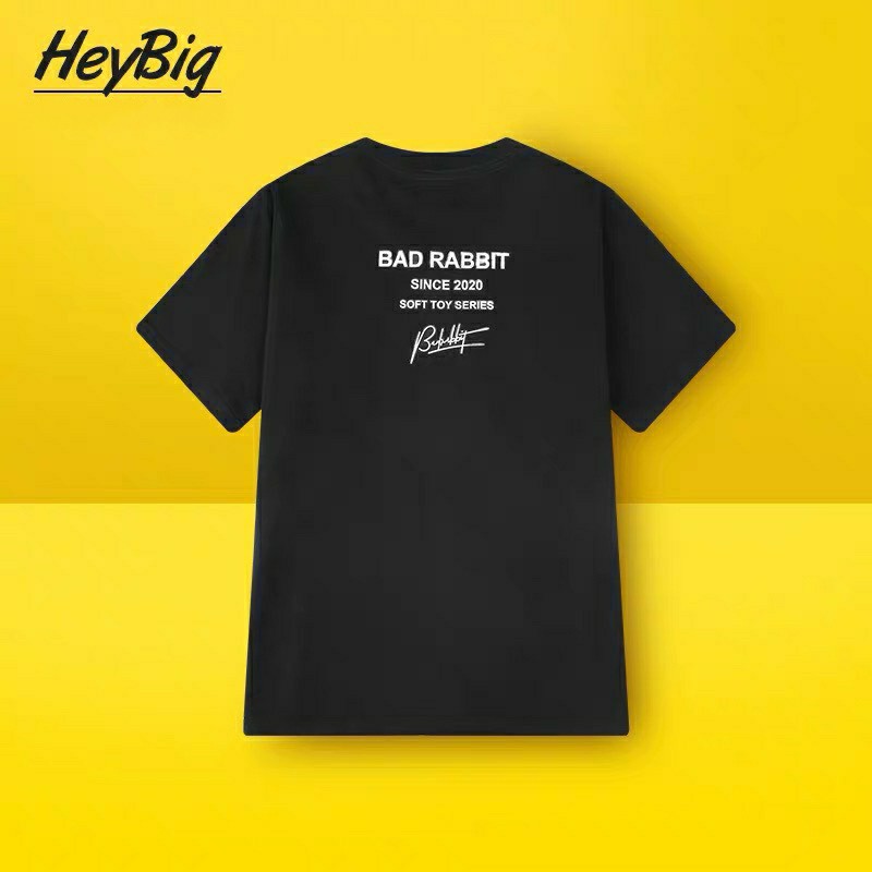 Áo thun oversize HeyBig in hình thỏ nâu bad rabit hottren 2021