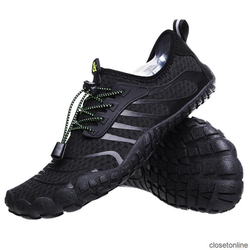 COD Unisex Aqua Shoes Lace Up Waterproof Outdoor Training Walking Light Comfortable CL