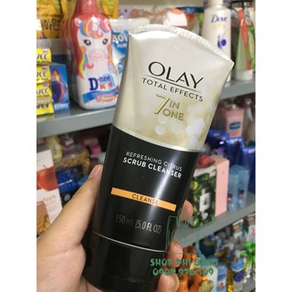 Sữa Rửa Mặt Tác Dụng 7 Trong 1 Đặc Biệt Olay Total Effects 7 In One Refreshing Citrus Scrub Cleanser