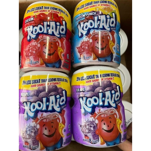 Bột Pha Nước Hoà tan Kool Aid . Cam Tang của Mỹ 🇺🇸 (date 2026)