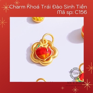 Charm Khóa trái đào sinh tài #C156