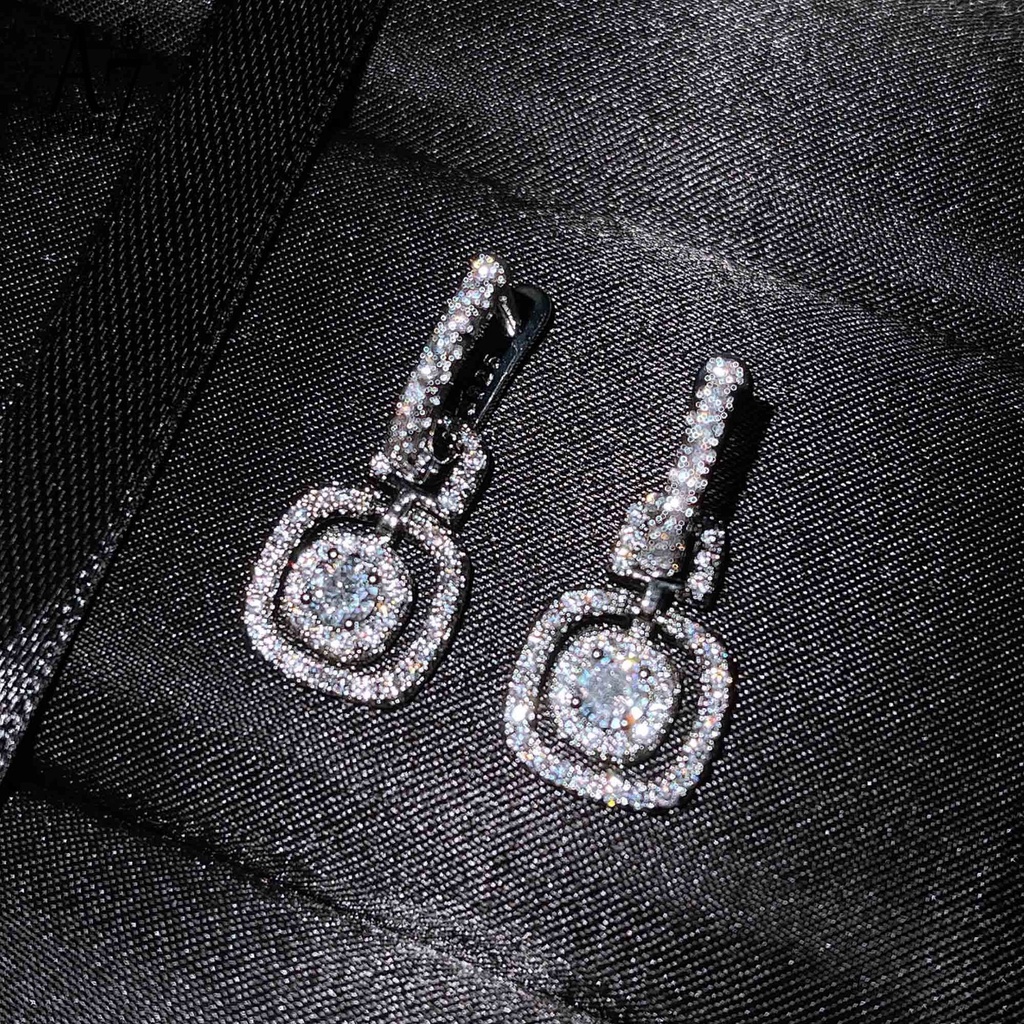 Bông tai mạ bạc 925 hình trái tim và mũi tên