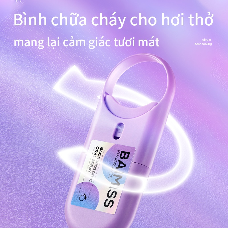 Chai xịt thơm miệng kháng khuẩn BAIMISS 10ml