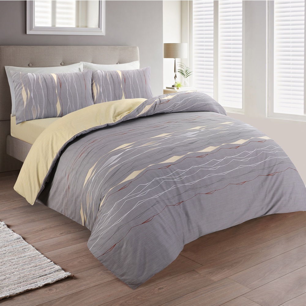 Bộ chăn ga áo gối Cotton Jean Perry Montana 1m6x2m 1m8x2m +30cm D4