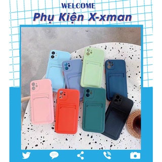 Ốp Lưng Iphone - Túi Card, kiêm ví đựng tiền Phím Màu, thẻ full mã Iphone 7plus/8/8plus/x/xs//XSmax/11/12/promax