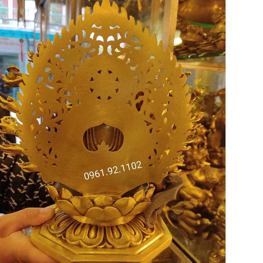 Tượng phật chuẩn đề cao 25cm, n tượng phật bằng đồng phong thủy