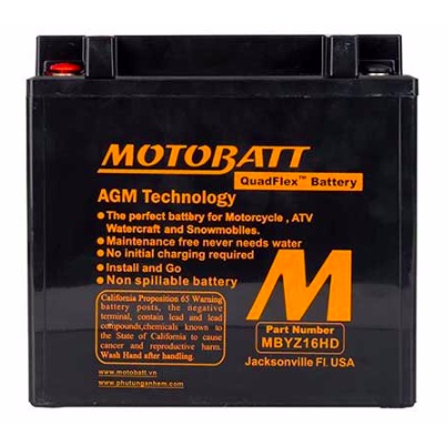 Bình điện/Acqui cho xe PKL Motobatt MTB-MBTYZ16HD 240A (12V-16.5A)