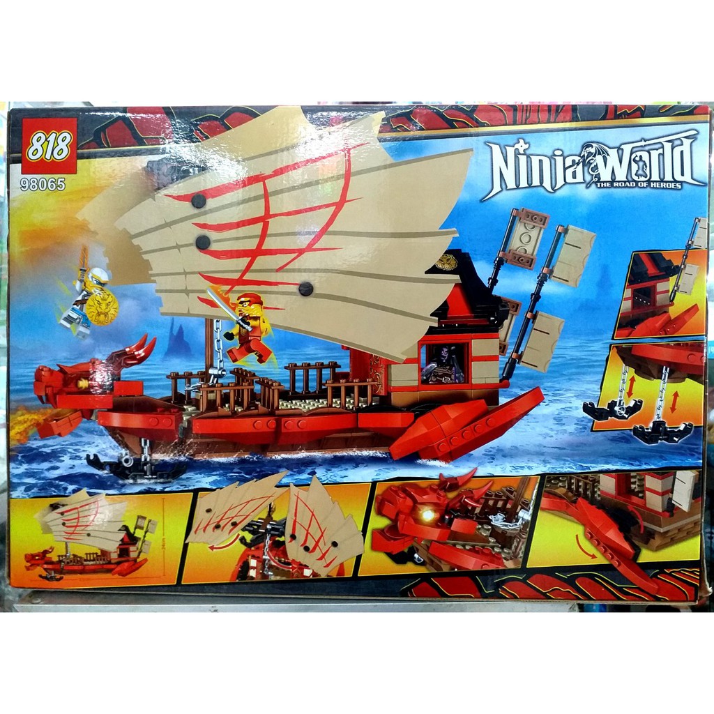 Lắp ráp Ninja - 818 98065 Tàu Rồng Dạng Rút Gọn 566 tàu chiến Destiny's Bounty