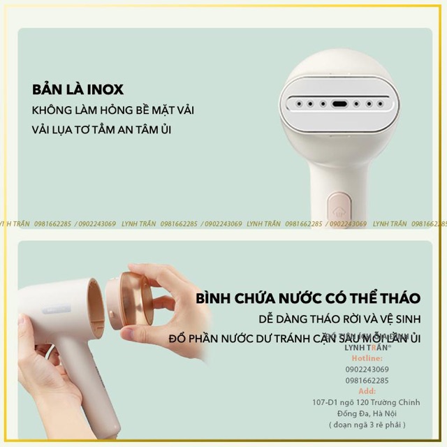 MÁY LÀ HƠI NƯỚC CẦM TAY BEAR®️CHÍNH HÃNG GIÁ TỐT