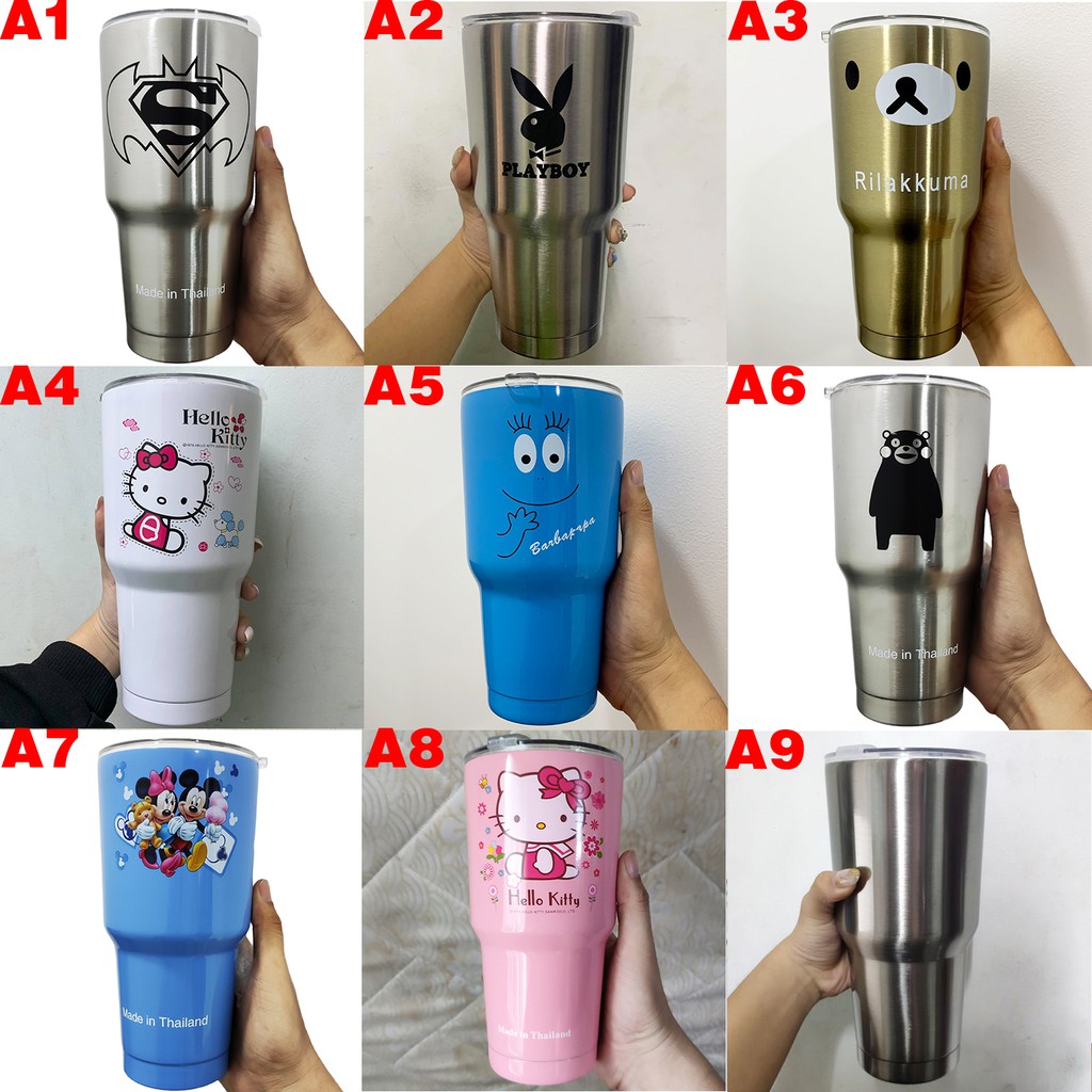 Ly Giữ Nhiệt Yeti Thái Lan 900ml Kèm Túi Xách, 2 Ống Hút Và Cọ Rửa