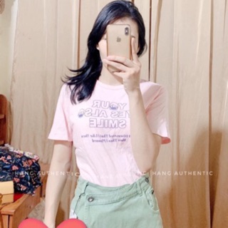 Áo phông zara auth màu hồng