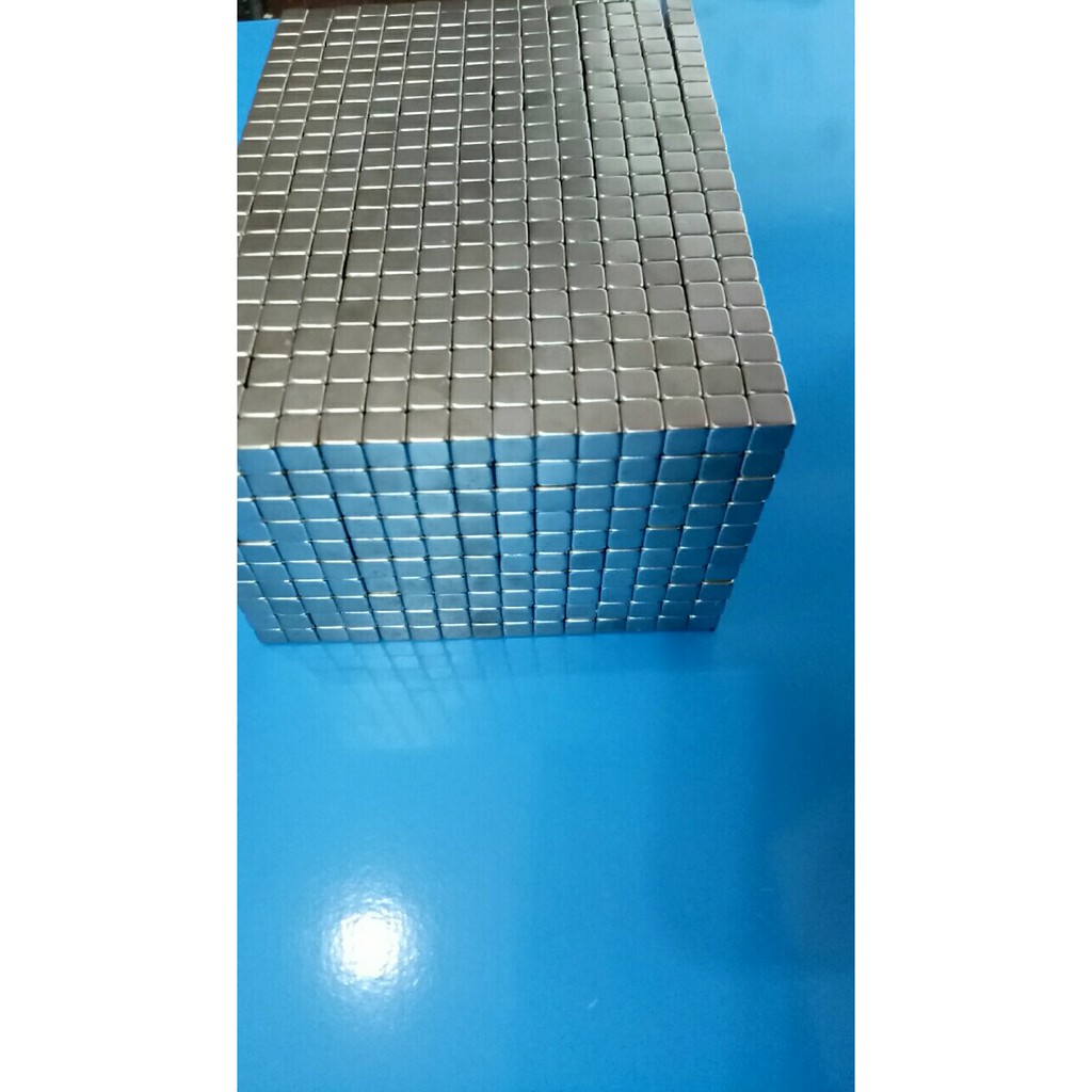 Nam châm đất hiếm viên bi vuông 5x5x5mm bộ 216 viên