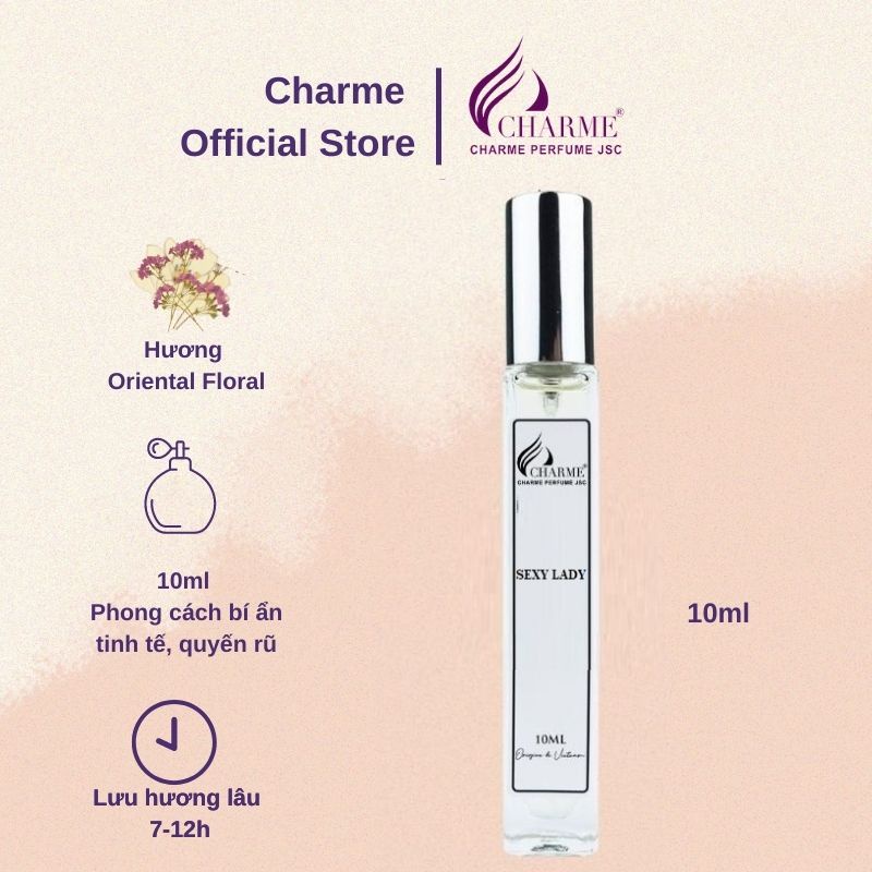 Nước hoa Charme Sexy Lady 10ml bí ẩn quyến rũ tinh tế