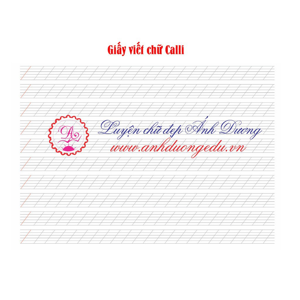 Giấy luyện chữ calligraphy 20 tờ