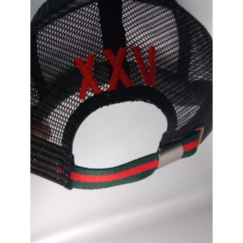 NÓN KẾT PHỐI LƯỚI CON HỔ XANH ĐẬM NGẦU ĐẸP