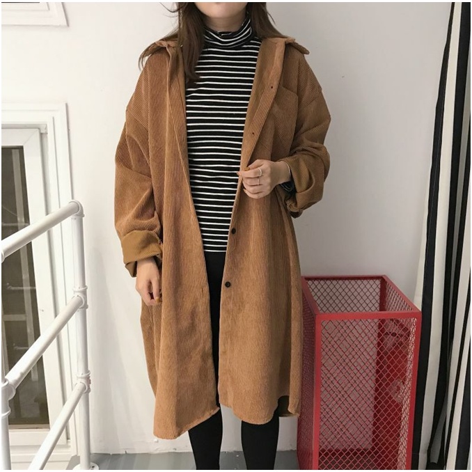 Áo khoác măng tô blazer dài