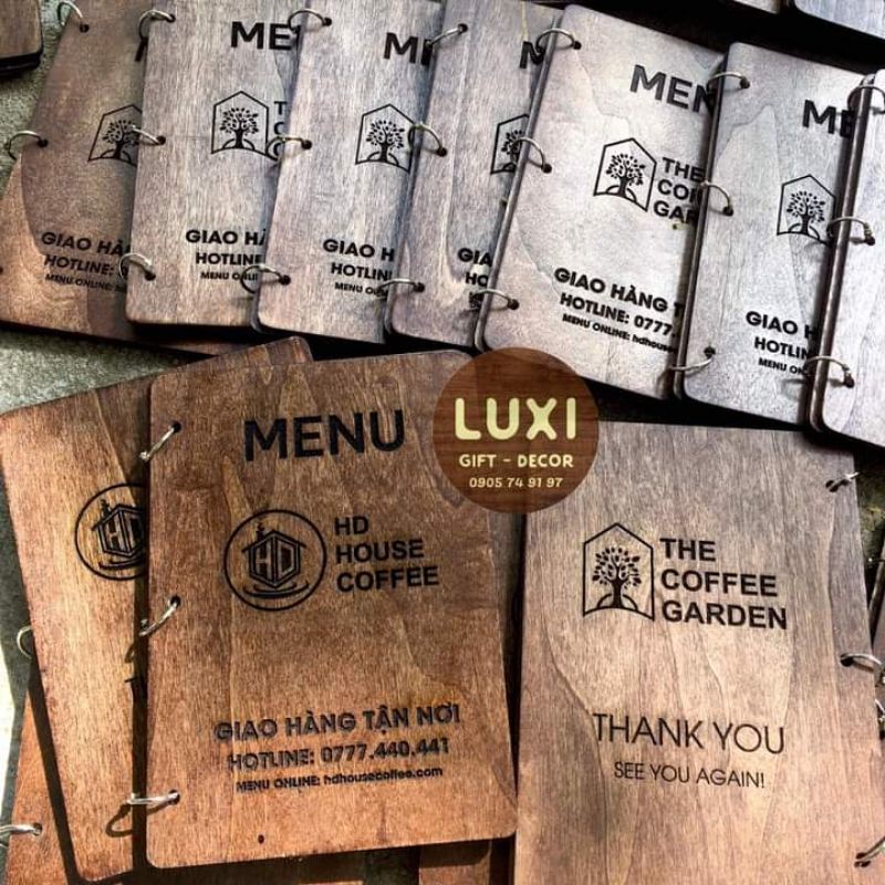 HCM | Menu khoen tròn độc lạ / Menu nhà hàng, quán cà phê LUXI DECOR HCM
