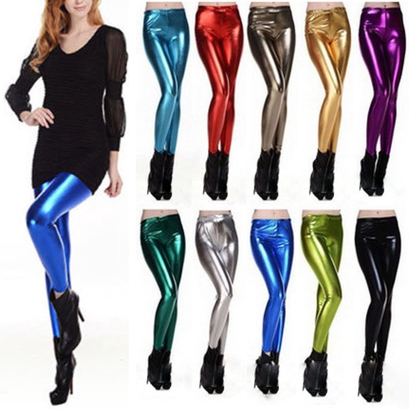 Quần legging da bóng thời trang punk cho nữ | BigBuy360 - bigbuy360.vn