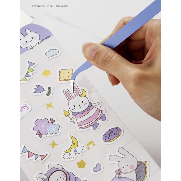 Nhíp Gắp Sticker kim loại Dán Nhãn Hình Dán trang trí sổ bullet journal