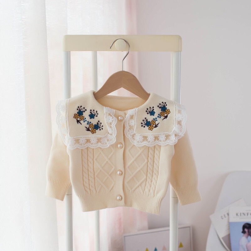 Áo len cadigan bé gái cao cấp