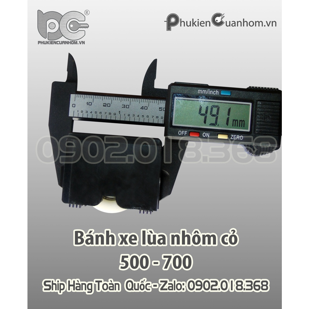 Bánh xe chất lượng cao cửa lùa hệ 500 và 700 nhôm Đài Loan