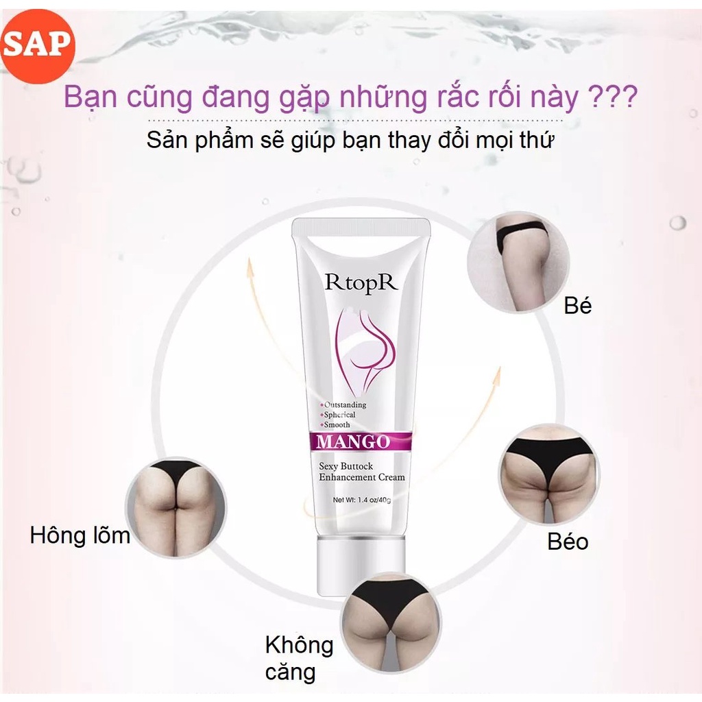 [Che Tên]Kem Tăng Mông Trắng Mông Giúp Vòng Trở Trở Lên Quả Táo Đẹp Quyến Rũ Mango Sexy Buttock Enhance ment Cream