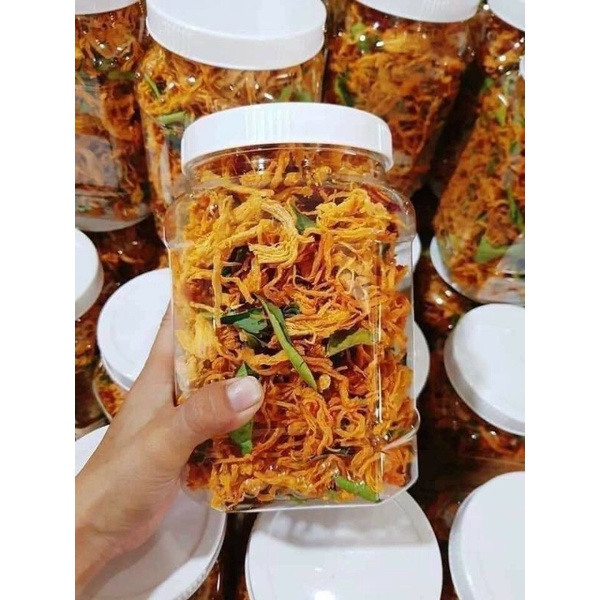 Hộp 500gr Khô Gà Lá Chanh Xé Cay