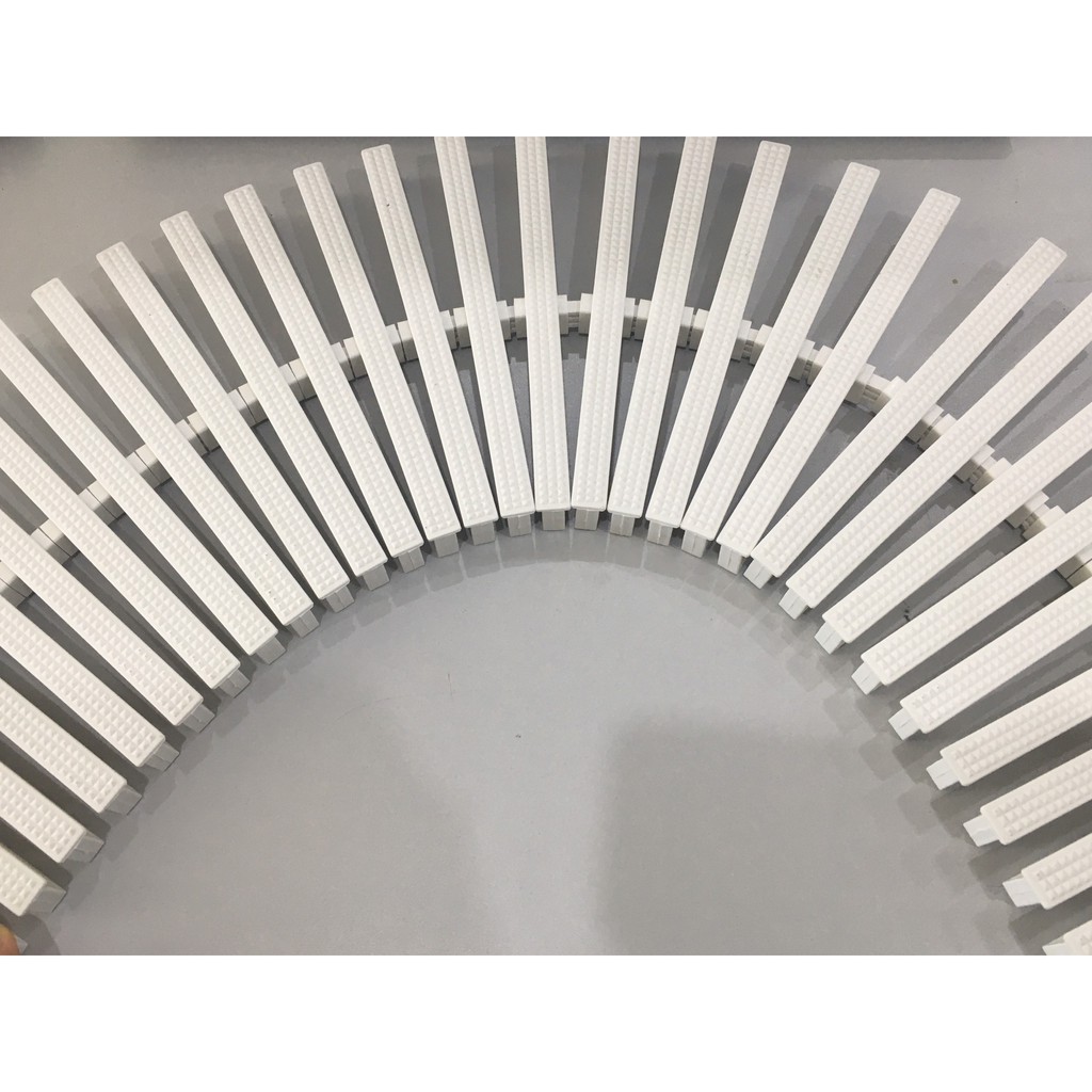 1M Thanh thoát tràn hồ bơi 30 cm loại 1 chấu nhựa PP - rãnh thoát nước,thanh xả tràn