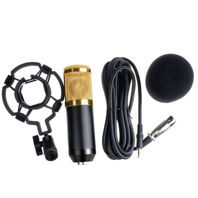 Full Box Micro BM900 - MICRO Hát LIVESTREAM dành cho soundcard - hát cực nhẹ, âm thanh hay, lọc ồn tốt