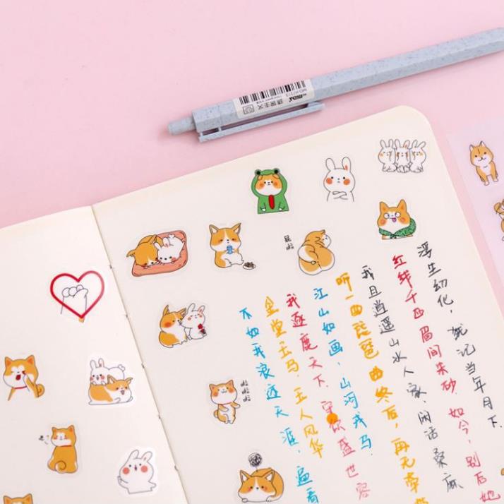 Bộ 6 Tấm Sticker Dán Sổ Lưu Niệm H100