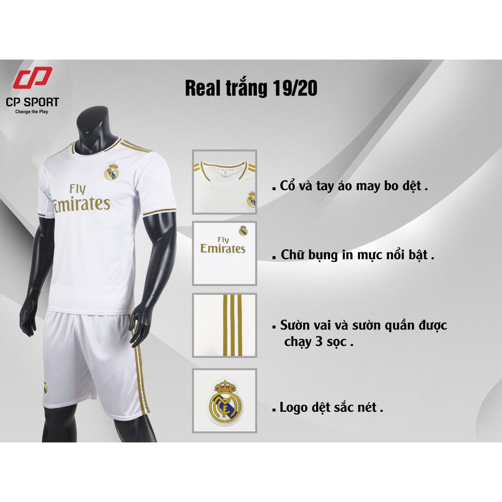 Bộ Real Madrid sân nhà 2019-2020 (Hàng CP)