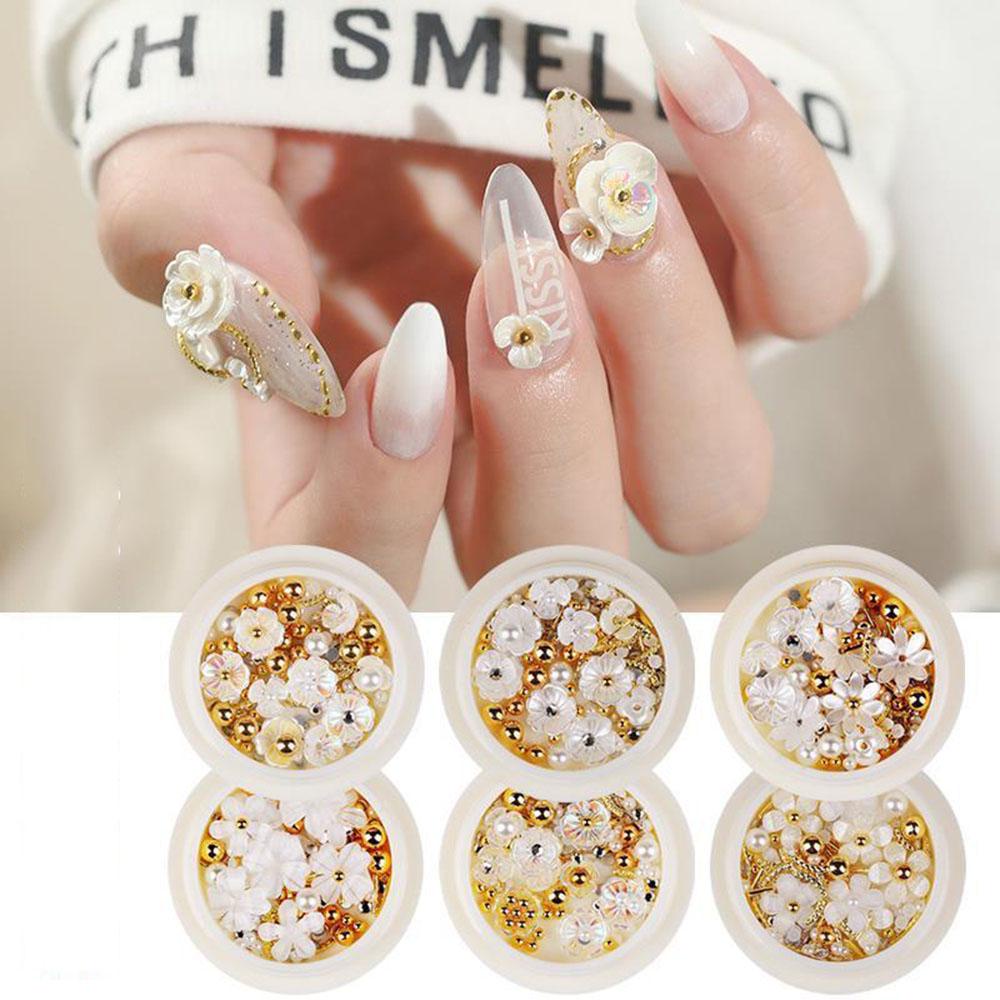 1 Hộp Hạt Vỏ Sò Trang Trí Móng Tay Nghệ Thuật DIY Thời Trang