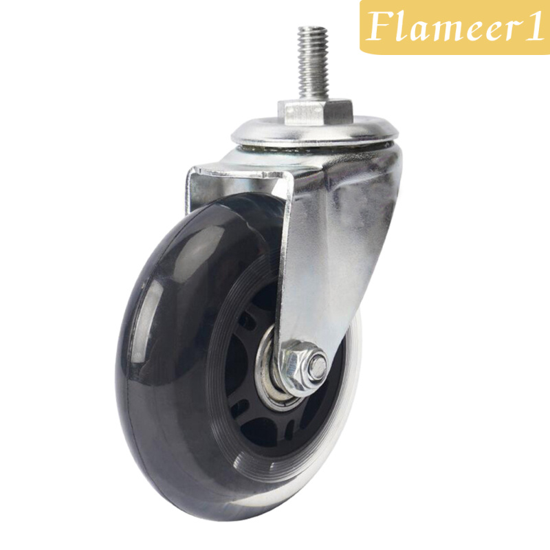 Bánh Xe Xoay Thay Thế Màu Đen Cho Ghế Xoay Văn Phòng 1 / 3 / 4inch