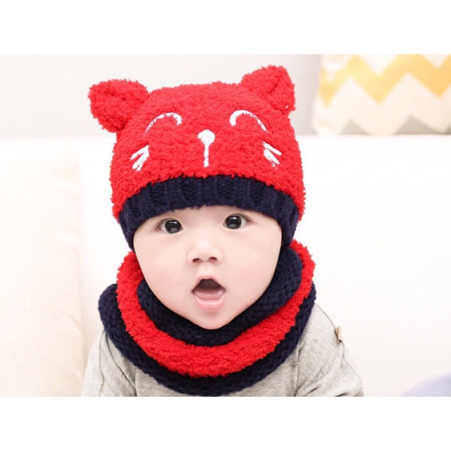 Mũ len lông cừu cho 6m-4t